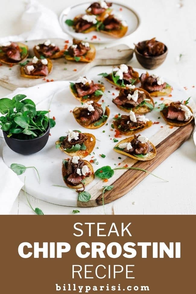 Steak Appetizer With Caramelized Onion And Boursin Garlic Fine Herbs Cheese Chef Billy Parisi