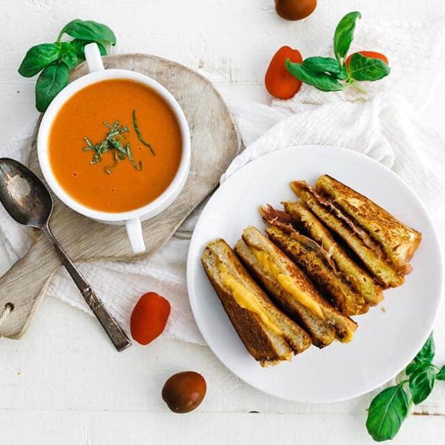 Grilled Cheese Sandwich and Tomato Soup Recipe - Chef Billy Parisi