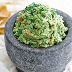 bowl of guacamole