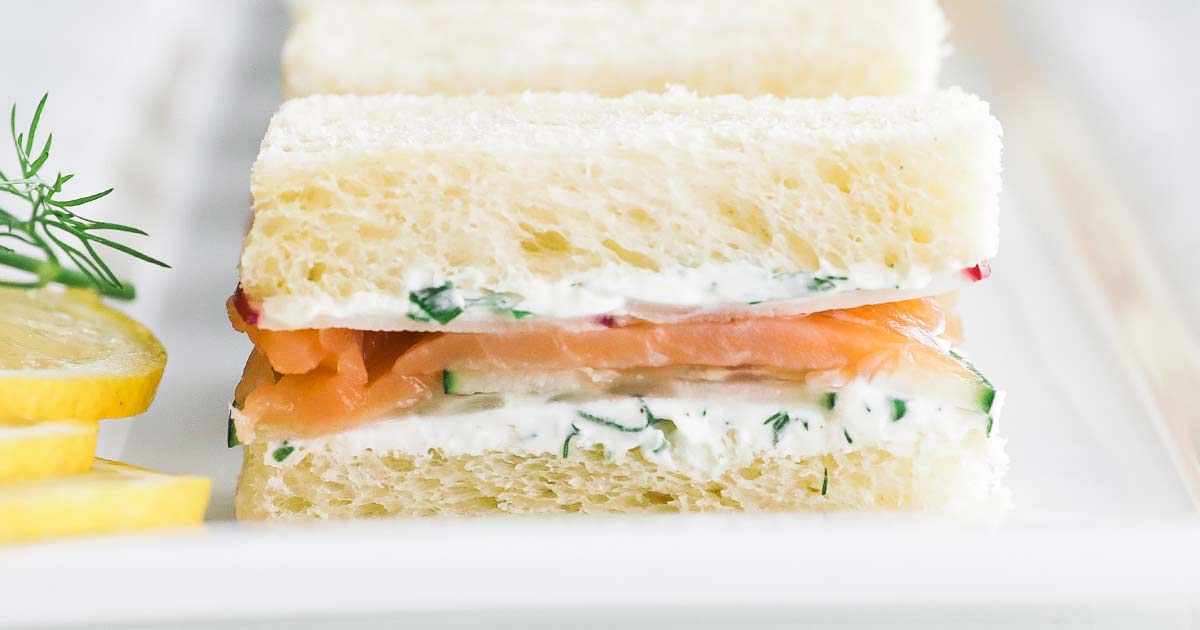 Smoked Salmon Tea Sandwiches