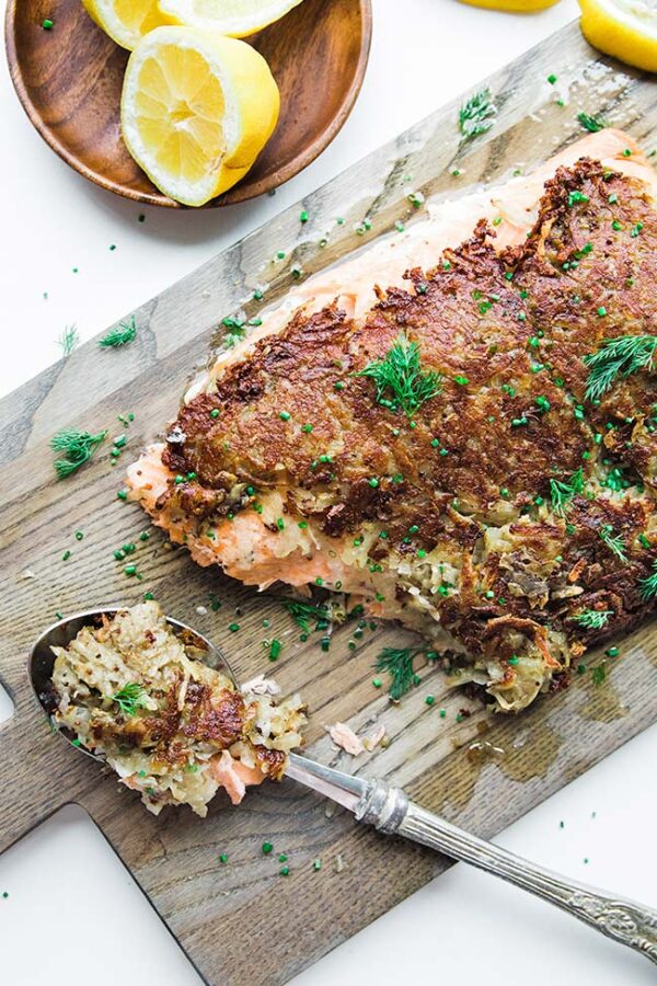 Potato-Crusted Salmon Recipe - Chef Billy Parisi