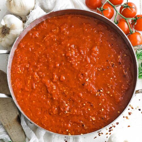 Embellish: {recipe} Homemade Arrabbiata Marinara Sauce