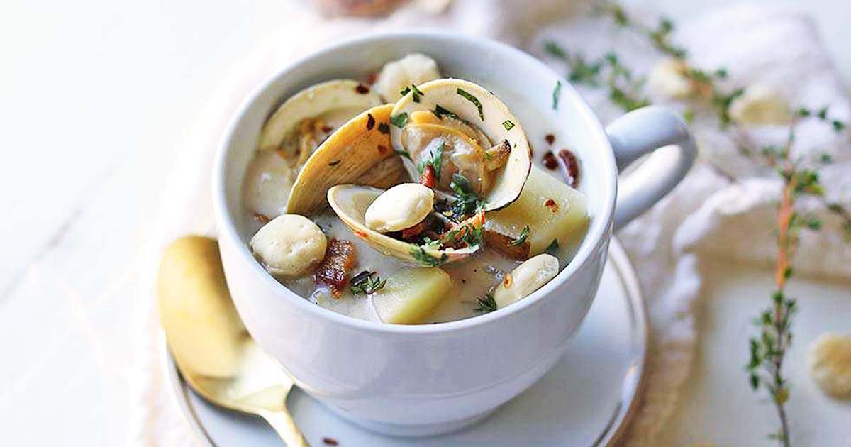 New England Clam Chowder - Handle the Heat