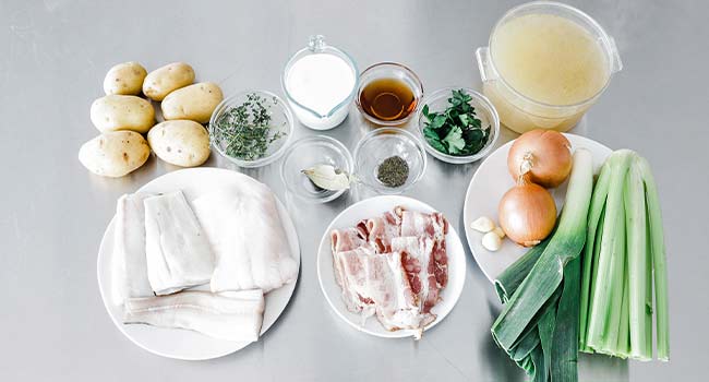 fish chowder ingredients