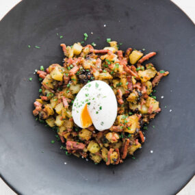 corned beef hash on a plate