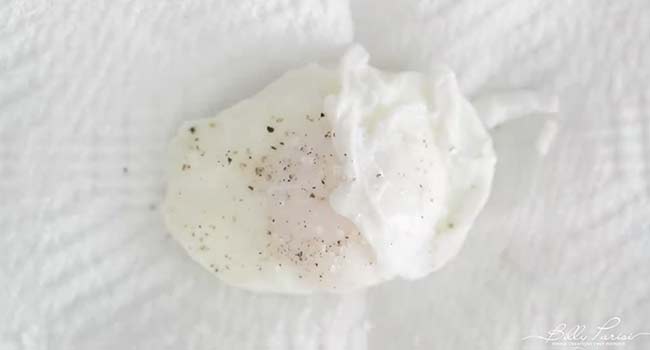 seasoning a poached egg