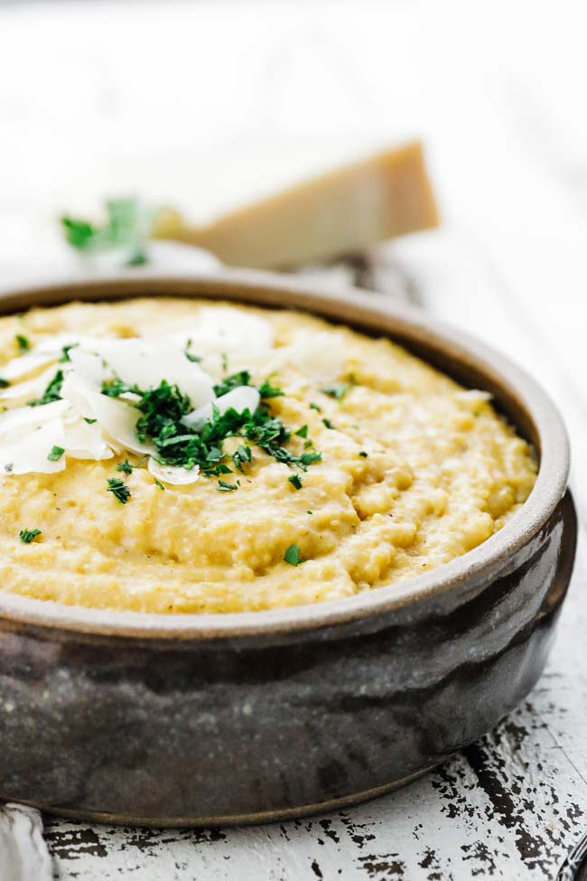 polenta in a bowl