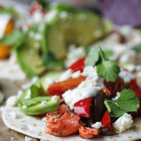 salmon fajitas