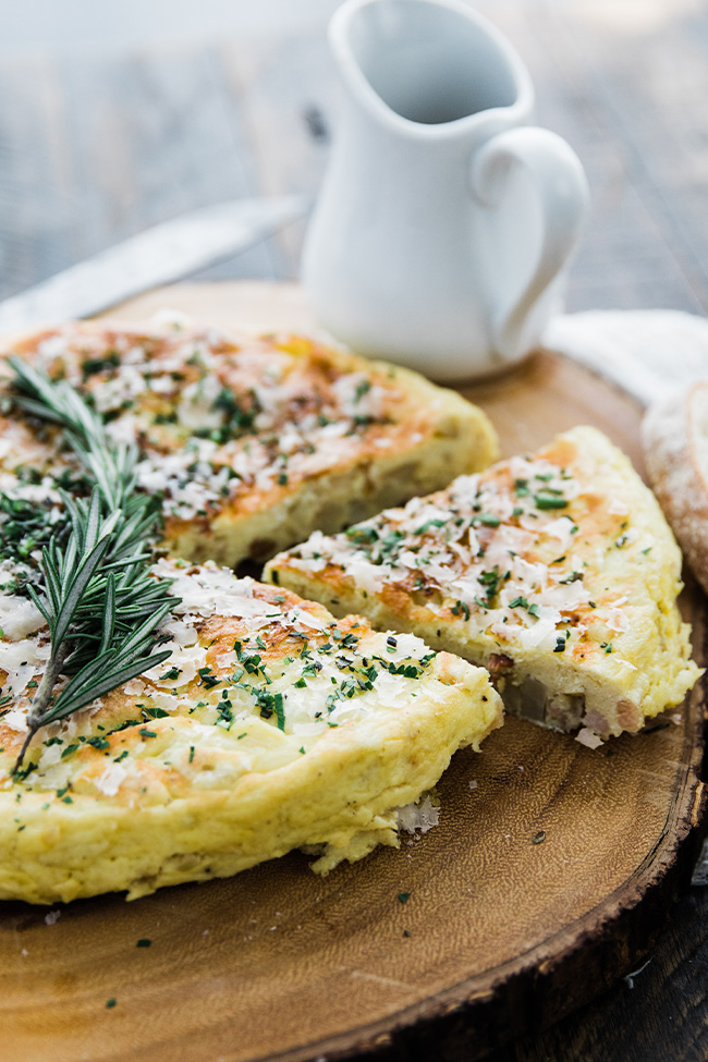 frittata with herbs