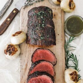 sliced beef tenderloin roast