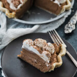 french silk pie and slice