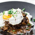 loco moco with eggs and rice