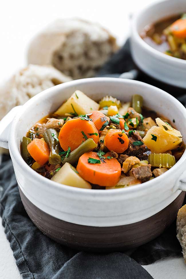 mulligan stew in a bowl