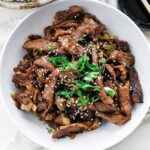 beef bulgogi in a bowl