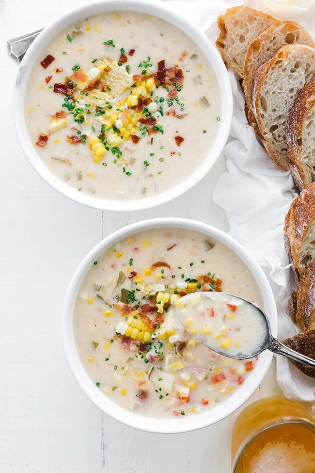 Easy Corn Chowder Recipe - Chef Billy Parisi