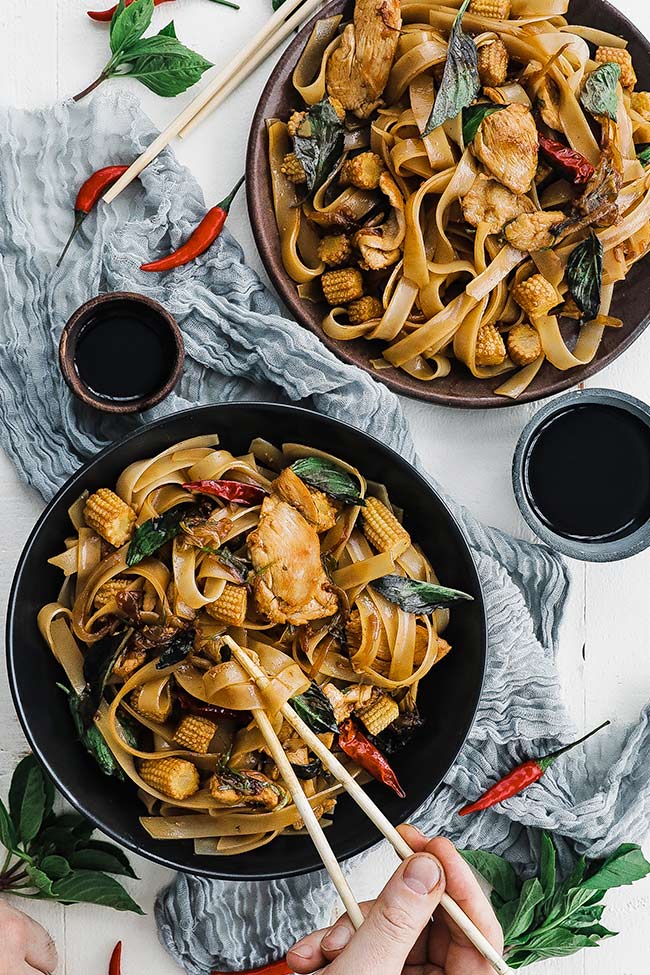 Thai Drunken Noodles Recipe (pad Kee Mao) - Chef Billy Parisi