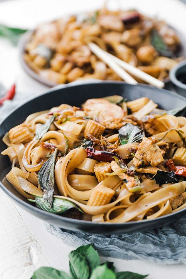 Thai Drunken Noodles Recipe (Pad Kee Mao) - Chef Billy Parisi