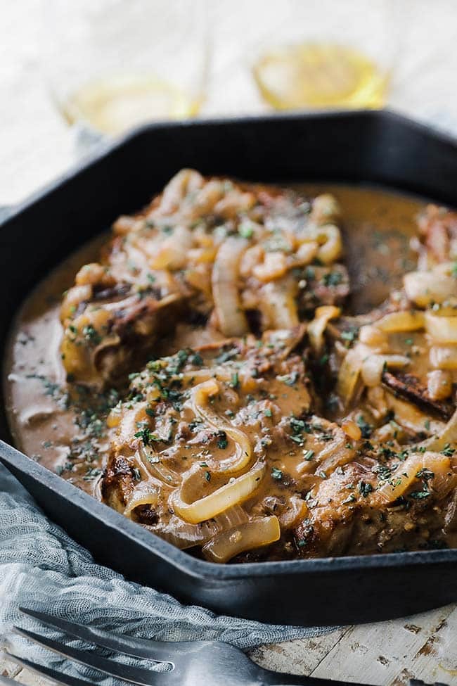 Smothered Pork Chops Recipe - Chef Billy Parisi