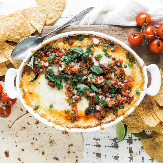 Queso Fundido with Chorizo – Modern Honey