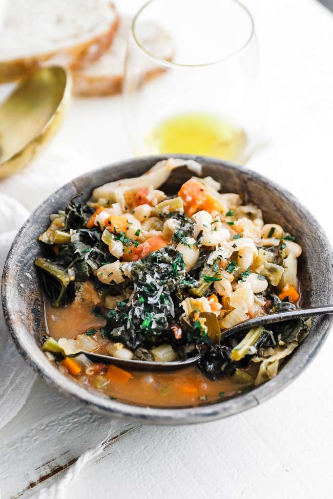 ribollita soup in a bowl