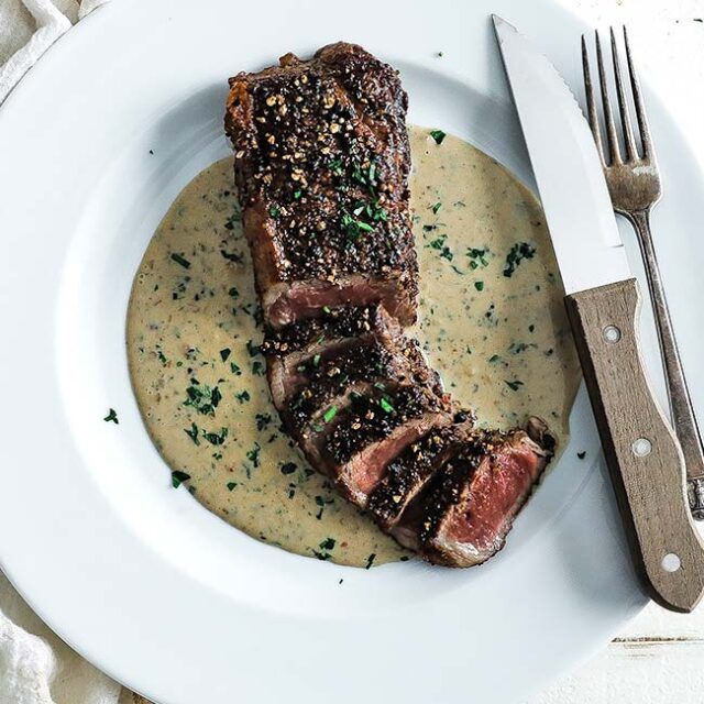 Steak Au Poivre Recipe - Chef Billy Parisi