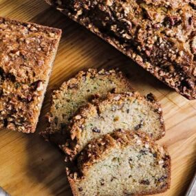 loaves and slices of zucchini bread