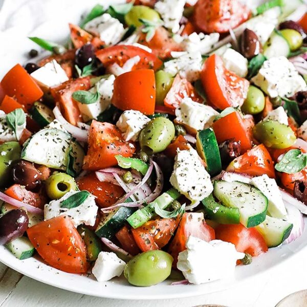 Traditional Greek Salad Recipe (Horiatiki Salata) - Chef Billy Parisi