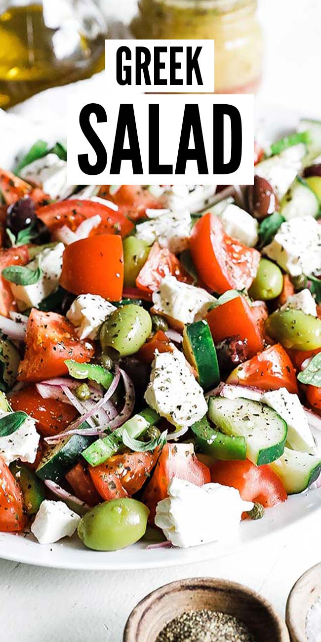 Traditional Greek Salad Recipe (Horiatiki Salata) - Chef Billy Parisi