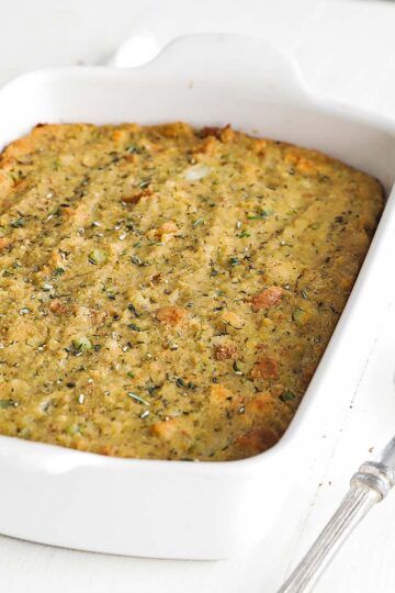 Homemade Cornbread Dressing Recipe - Chef Billy Parisi