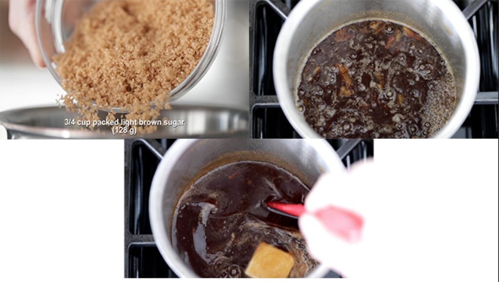 processes for making a brown sugar ham glaze