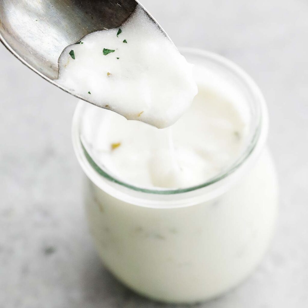 Lebanese Garlic Yogurt Sauce Recipe (Labanieh) - Chef Billy Parisi