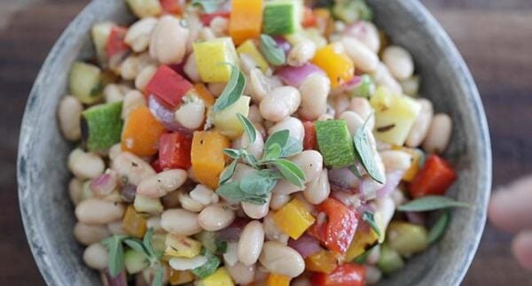 Mediterranean Vegetable and Bean Salad Recipe