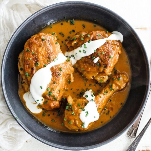 Hungarian Chicken Paprikash Recipe (csirkepaprikás) - Chef Billy Parisi