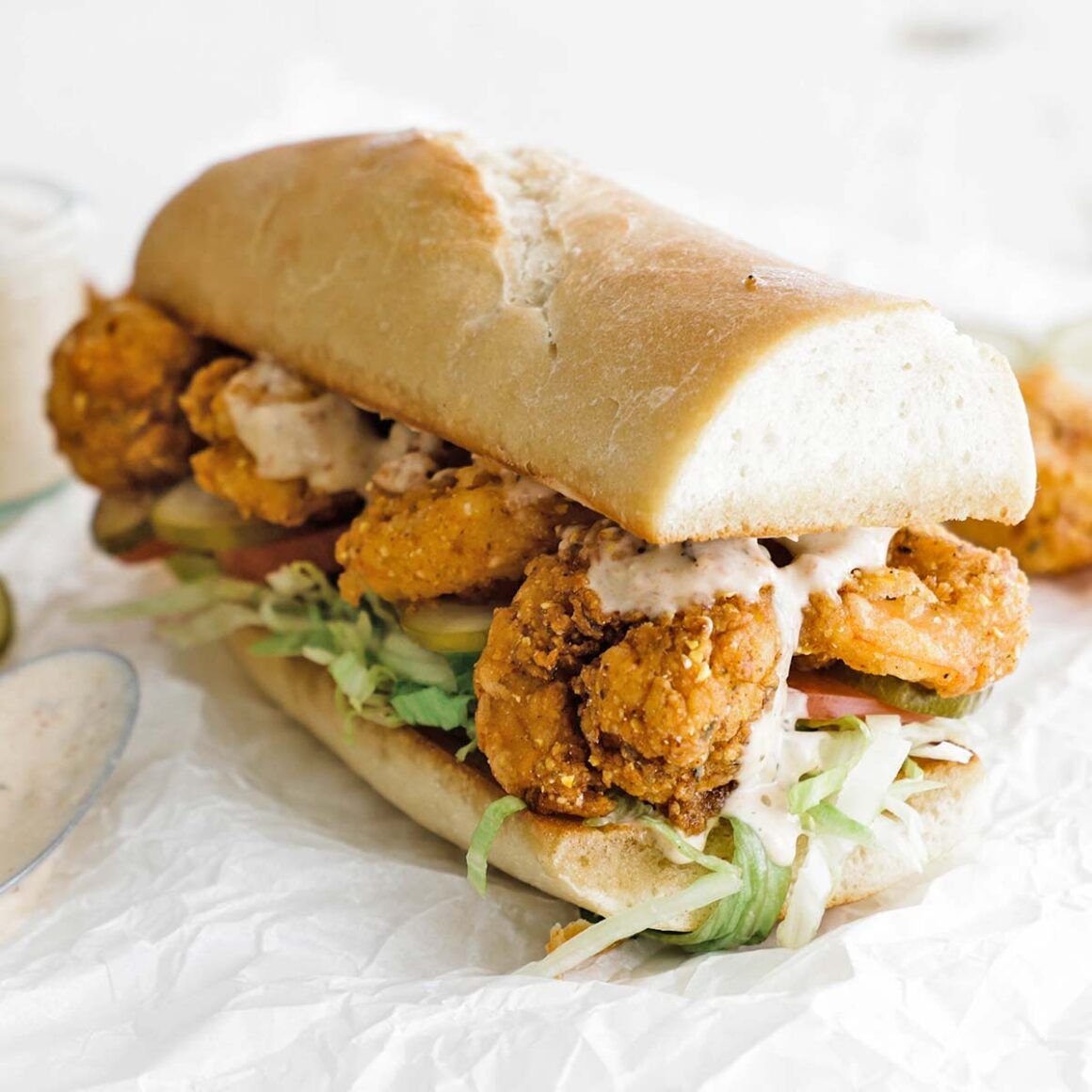 New Orleans Shrimp Po'Boy Sandwich Recipe Chef Billy Parisi