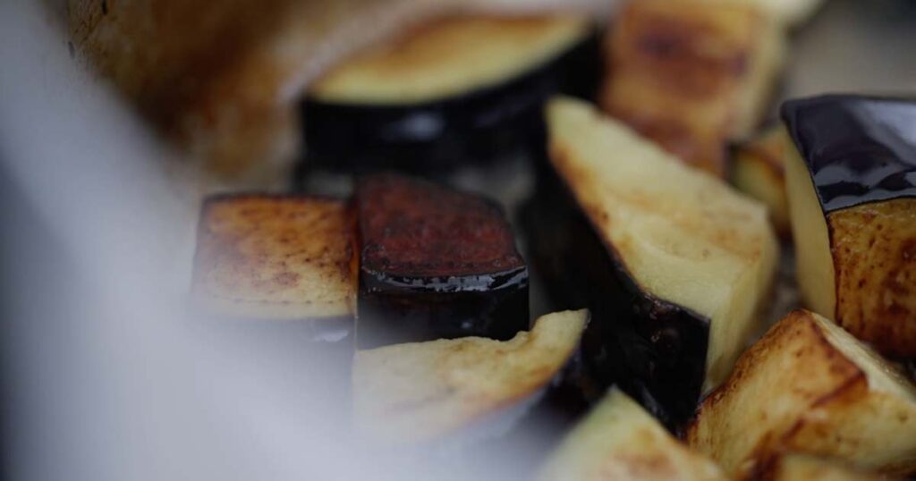 searing eggplant