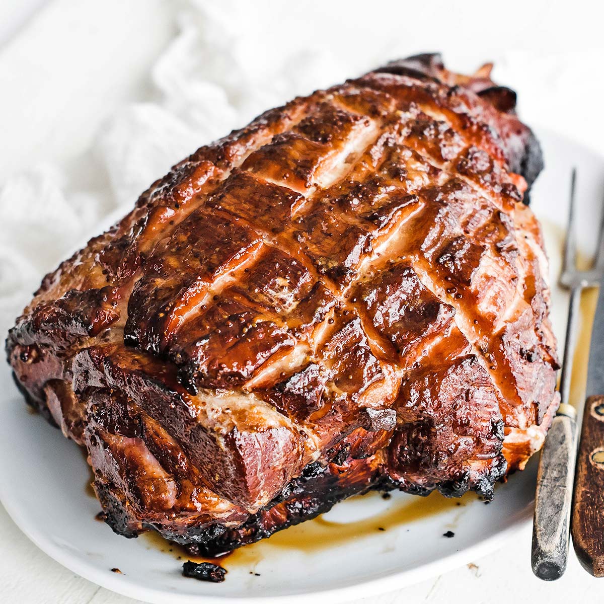 Anytime Favorites Hardwood Smoked Bone-In Ham Steak with Brown Sugar Glaze