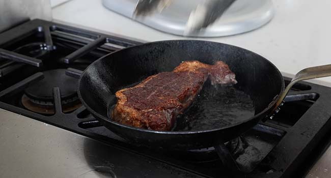 Oven To Cast Iron Reverse Sear Steak Recipe