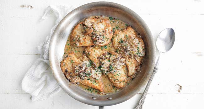 chicken scallopini with mushroom sauce