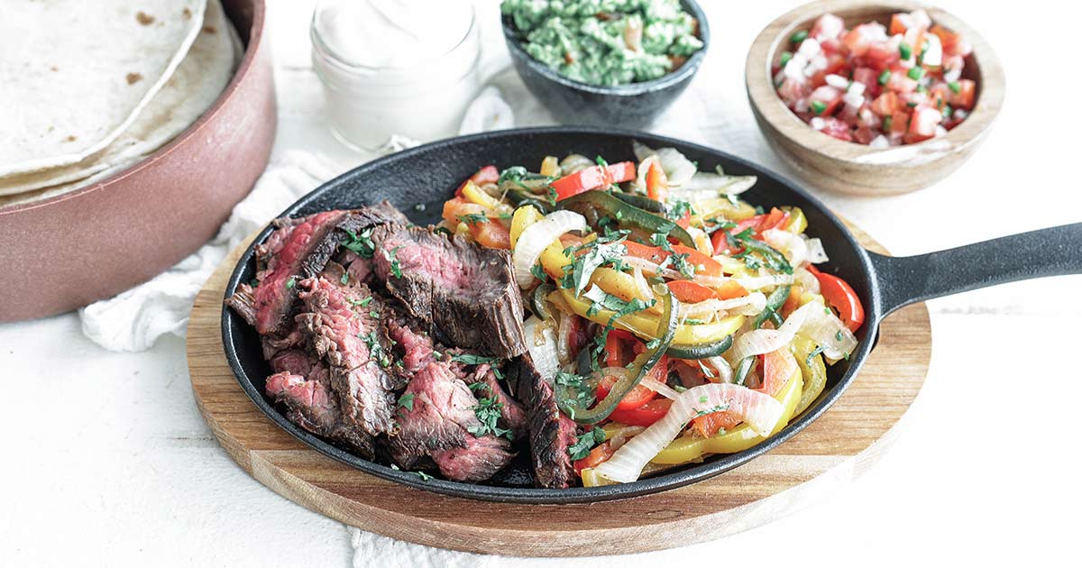 Beef Fajita Skillet with Pico de Gallo