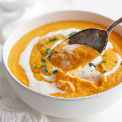 Creamy Carrot Soup (with Lemon and Dill)