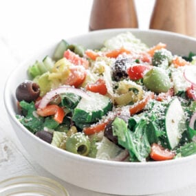 italian salad in a bowl