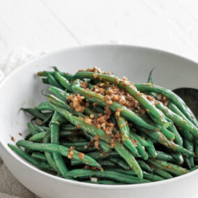 green beans with soy and mustard