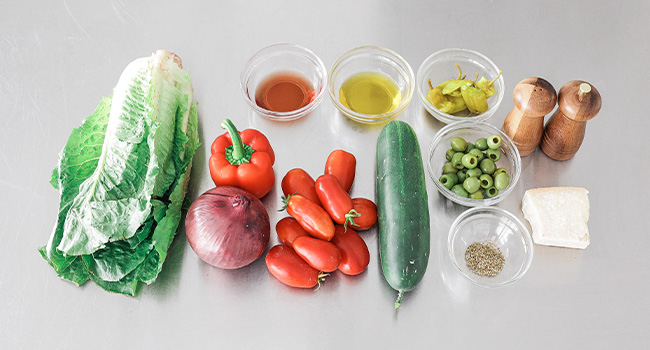 Italian salad ingredients