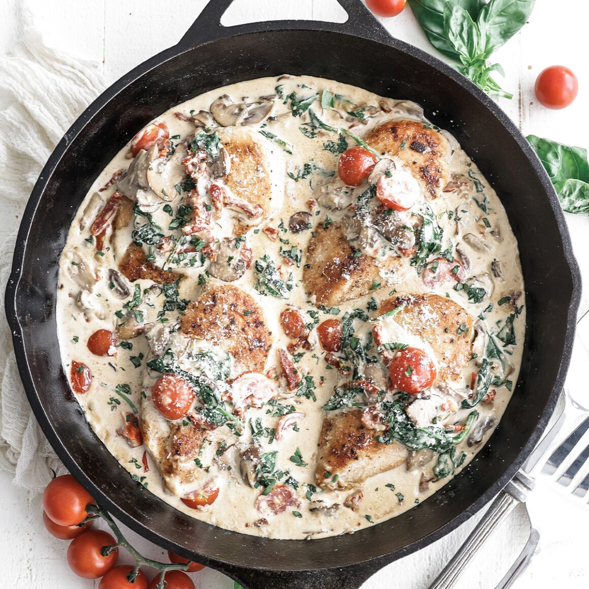 Creamy Tuscan Chicken Recipe Chef Billy Parisi   Tuscan Chicken 1 1160x1160 