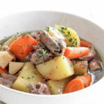 lamb stew in a bowl