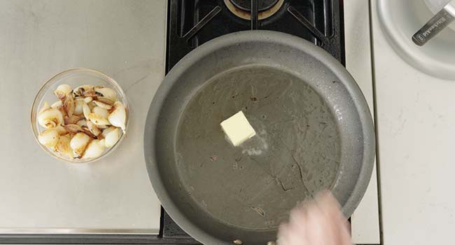 butter in a pan