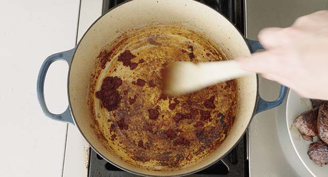 cooking tomato paste