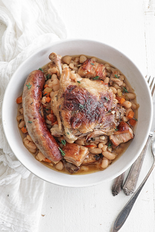 Duck Cassoulet Recipe (Cassoulet de Canard) - Chef Billy Parisi