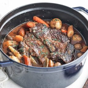 pot roast in a pot