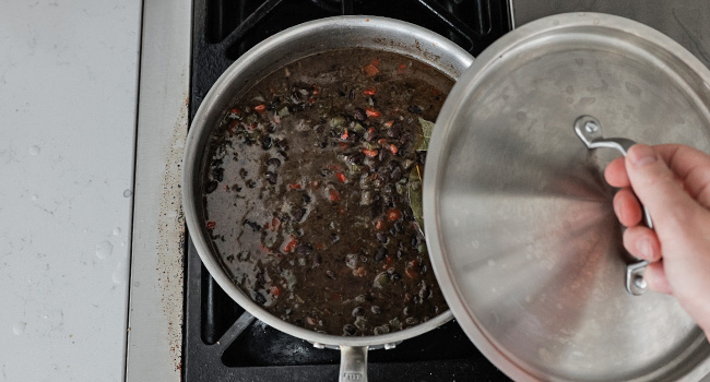 cooked black beans